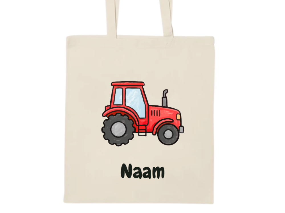 Tas met naam - tractor