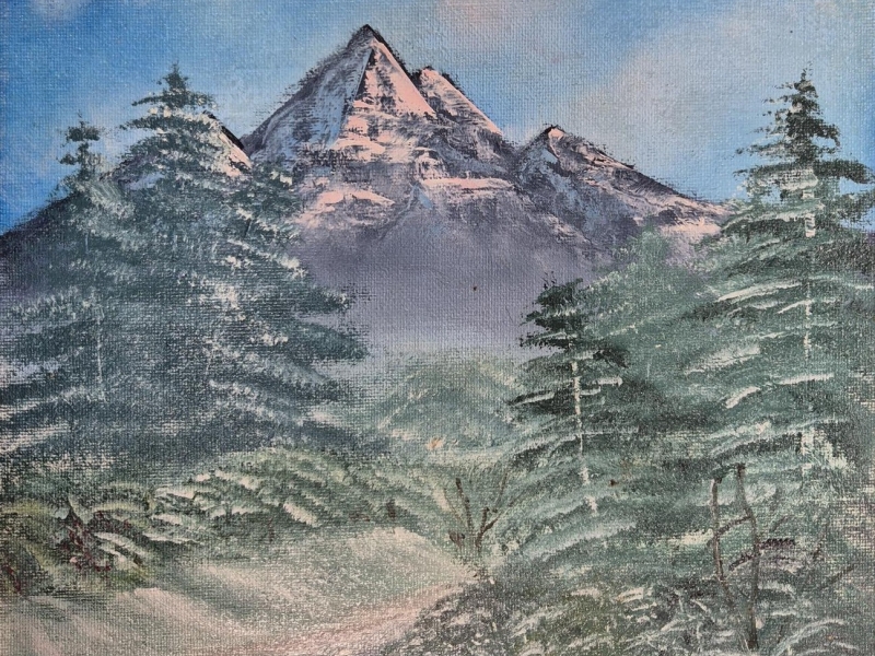 Schilderij 'bergen'